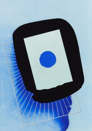 Wiesław Rosocha (ur. 1945, Sokołów Podlaski), Projekt do plakatu Biennale Plakatu, 2000