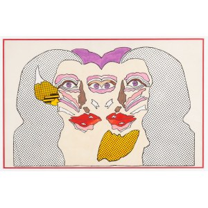 Tomasz Jura (1943 Andrychów - 2013 Katowice), Pop art composition, 1970s.