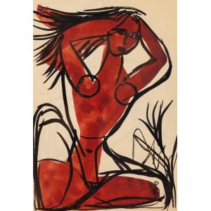 Monika Piwowarska (1914 Orenburg, Rosja - 2006 Warszawa), Zmysłowa Indianka, lata 60. XX w.