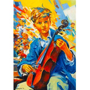 Sławomir Mściwoj Gębczyński (geb. 1984, Szczecin), Blaue Rhapsodie, 2024