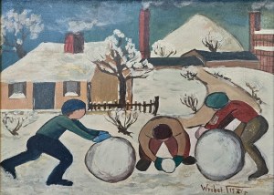 Paweł WRÓBEL (1913-1984), „Zabawa na śniegu” (1971)