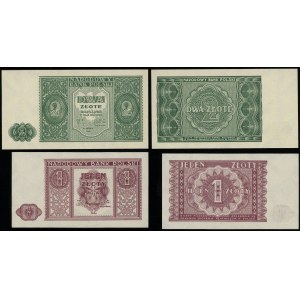 Polska, zestaw: 1 złoty i 2 złote, 15.05.1946