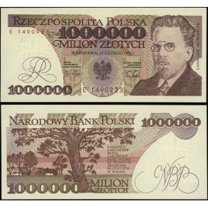 Polska, 1.000.000 złotych, 15.02.1991