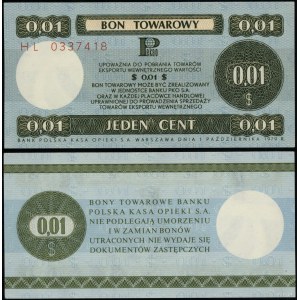 Polska, 1 cent, 1.10.1979
