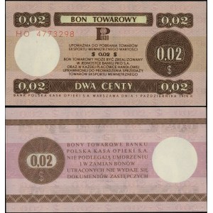 Polska, 2 centy, 1.10.1979