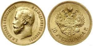 Rosja, 10 rubli, 1904 (A•P), Petersburg