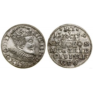 Poland, trojak, 1594, Riga