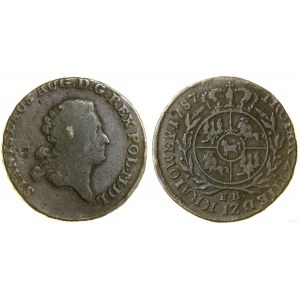 Poland, domestic copper trojak, 1787 EB, Warsaw