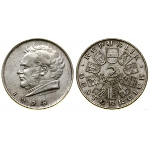 Austria, 2 shillings, 1928, Vienna