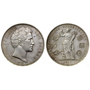 Niemcy, dwutalar = 3 1/2 guldena, 1837, Monachium