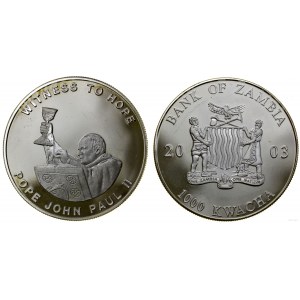 Zambia, 1,000 kwacha, 2003, Llantrisant