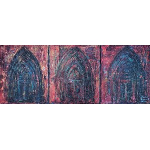 Dawid MASIONEK (b. 1994), From temporality to Mystery, triptych, 2024