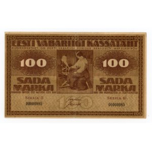 Estonia, 100 marek 1919 (1558)