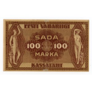 Estonia, 100 marek 1919 (1558)