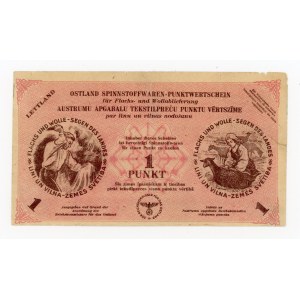 Łotwa, Okupacja Niemiecka, 1 punkt 1945 (1587)