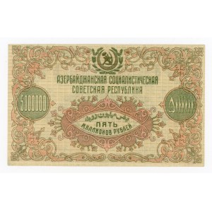 Russia, Azerbaijan SSR, 5 million rubles 1923 (1617)