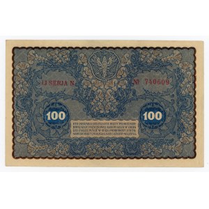 II RP, 100 mkp 1919 IJ Serja N (104)