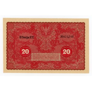 II RP, 20 mkp 1919 II Serja EY (151)