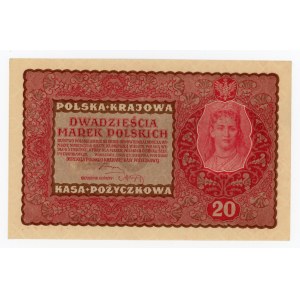 II RP, 20 mkp 1919 II Serja DQ (152)