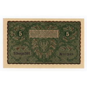 II RP, 5 mkp 1919 II Serja DH (153)