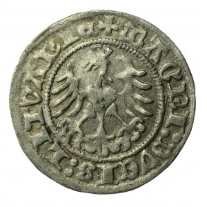 Zygmunt I Stary, Półgrosz 1518, Wilno. Pięć kropek na awersie. Rzadki (510)