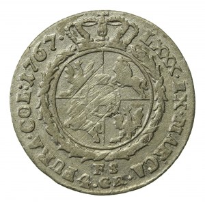 Stanisław August Poniatowski, złotówka (4 grosze) 1767 F.S (666)