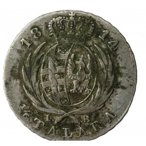 Duchy of Warsaw, 1/6 thaler 1814 IB (694)
