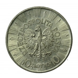 II RP, 10 Złotych 1938, Piłsudski (707)