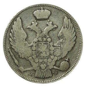 Zabór rosyjski, Mikołaj I, 30 kopiejek=2 złote 1837 MW (757)