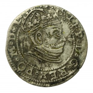 Stefan Batory, Grosz 1581, Ryga. Pełna data.(788)