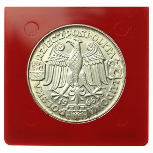 PRL, 100 złotych 1966, Mieszko i Dąbrówka, PRÓBA, srebro (803)