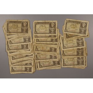 II RP, set of 2 gold 1936. total 125 pieces. (827)