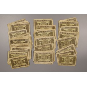 II RP, set of 2 gold 1936. total 125 pieces. (827)