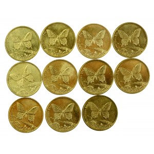 The 3rd Republic, set of 2 gold 2001, the Queen's Spear. 11 pieces total. (833)