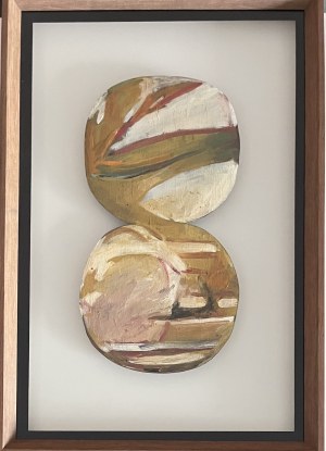 Jan Berdyszak ( 1934 - 2014 ), z cyklu - Koła podwójne, 1962