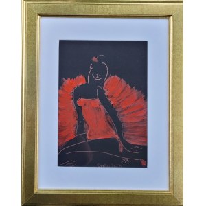 Joanna Sarapata, Ballerina in a red dress