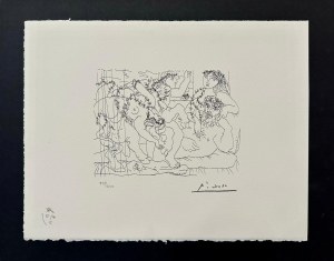 Pablo Picasso, Rzeźbiarz, Chłopiec i Modelka z wyrzeźbioną grupą przedstawiającą porwanie Europy