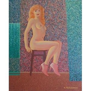 Henryk Plóciennik, Seated Nude, 1995