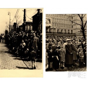 People's Republic of Poland, Warsaw, May 1, 1951. - Photograph First May Day parade; Jerusalem Avenue with View of the National Museum.