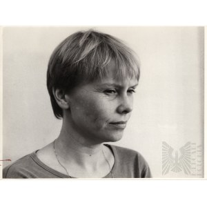 PRL, 1983 r. - Dwa Zdjęcia z Planu Filmu “Nadzór”, Reż. Wiesław Saniewski: Ewa Błaszczyk, Ewa Szykulska