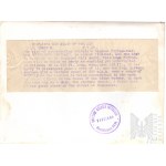 PRL, Lata 50-60., Warszawa - Fotografia Samolotu (Łodzi Latającej) Short-Saro Shetland w Hangarze - Fotografia Prasowa z Notatką, Brytyjski Ośrodek Informacji w Warszawie (Późniejsza Odbitka)