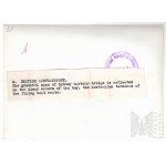 PRL, Lata 50-60., Warszawa - Fotografia Mostu Portowego w Sydney - Fotografia Prasowa z Notatką, Brytyjski Ośrodek Informacji w Warszawie (Późniejsza Odbitka)