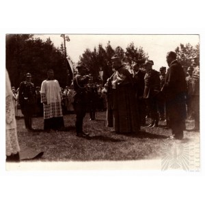 Second Polish Republic, Lviv (Lemberg/Leopolis) - Photograph of a Military Ceremony - Later Print (1980s) From Film Stored in the Archives in Lviv