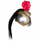 Elmo da dragone con cresta intrecciata, Francia (replica)