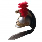 Elmo da dragone con cresta intrecciata, Francia (replica)