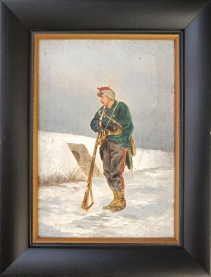 Étienne Prosper Berne-Bellecour, Żołnierz na warcie