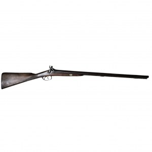 Double-barreled hunting rifle, 19th century.