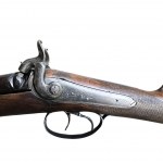 Double-barreled hunting rifle, 19th century.