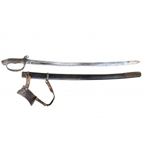 Russian officer's saber shashka dragoon, pattern 1881/1909 with raptor