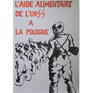 Pomoc żywnościowa ZSRR dla Polski / Plakat propagandowy
